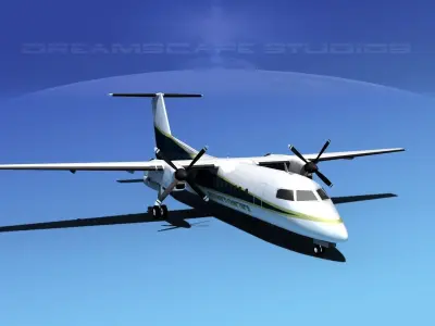 DeHavilland DHC-8-Q300 Southern Charters 3D model