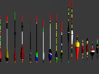 Fishing float Low-poly 3D model