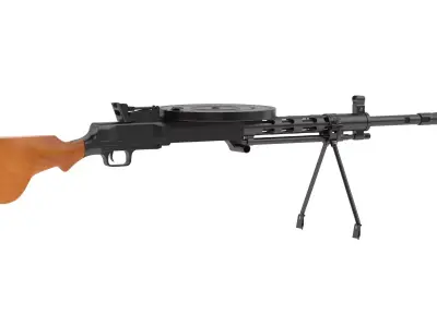 Degtyaryov machine gun 3D model