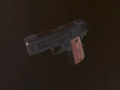 Modern Pistol 3 Low-poly 3D model