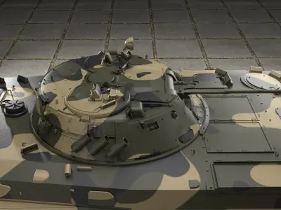 BMP2 TANK Free low-poly 3D model