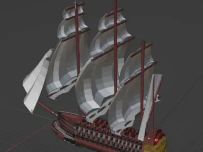 Santissima Trinidad Low-poly 3D model