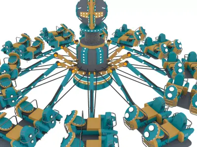 Aircraft Carousel 3D model