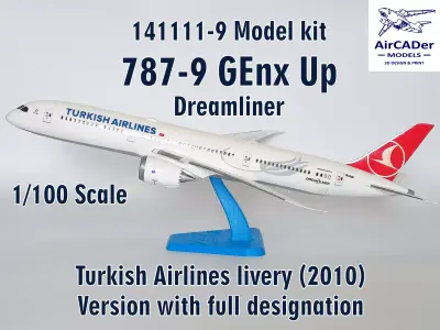 141111-9 Model kit Boeing 787-9 GEnx Up 3D print model