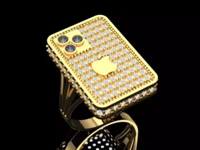 iphone Ring 3D print model