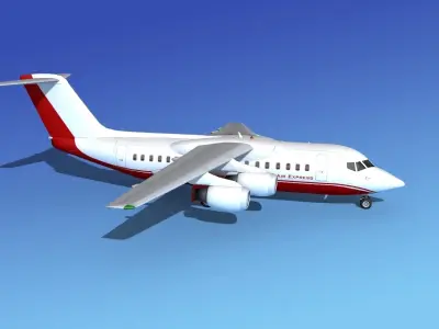 BAe 146-200 Bendall Air Express 3D model