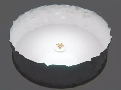 Modular Commercial Environment V2 - Scene for Blender Low-poly 3D model