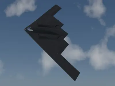 Northrop Grumman B-2 Spirit  Low-poly 3D model