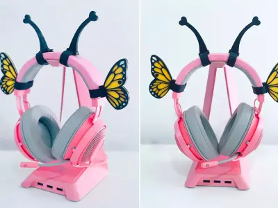 Headset Attachments Pack for Commercial Use 3D print model