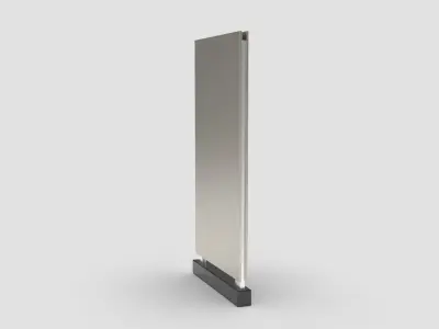 Style advertisement close to a urban street in city 3D model