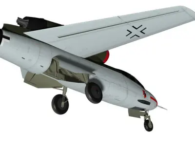 Heinkel He 162 D 3D model