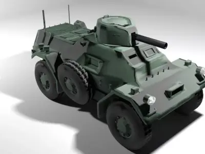 Armoured Car - Ferret 3D model
