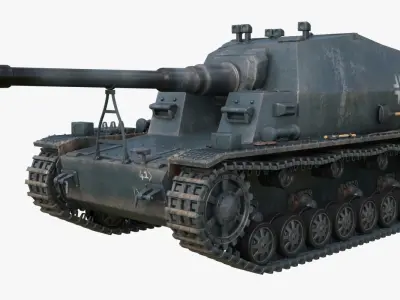 Tank K18 Auf Panzer Mental Ray  3D model