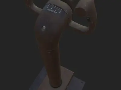 Boeing 757 Control Yoke Low-poly 3D model