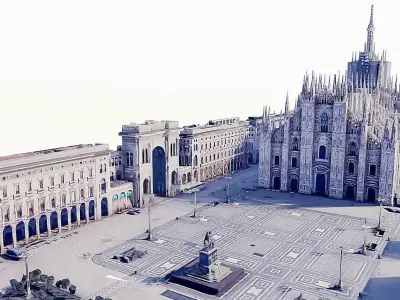 Milan Cathedral Low-poly 3D model