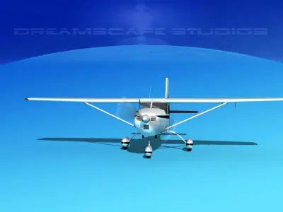 Cessna 172 Skyhawk 1958 V01 3D model