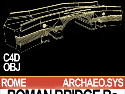 Roman Bridge Ba 3D model
