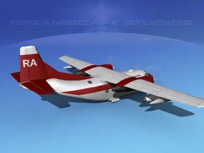 Fairchild C-123K Provider V12 3D model