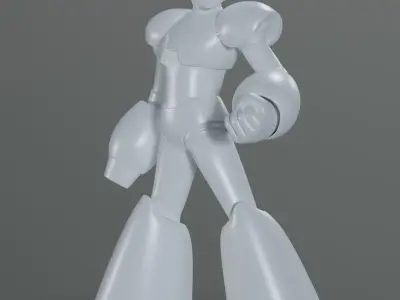 Megaman X Fanart 3D Print STL file 3D print model