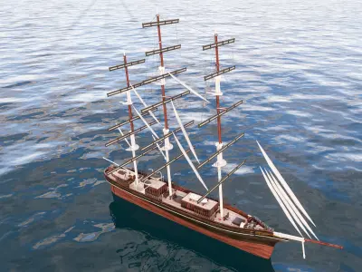 Yacht boat cruise collecttion 4 3D model