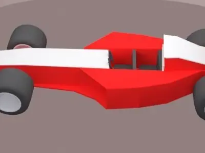 Low Poly Racing Car Free low-poly 3D model