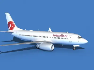 Boeing 737 MAX 7 Hawaiian Airlines 3D model