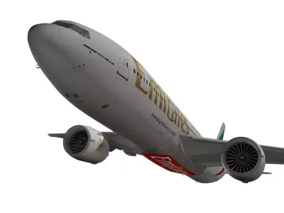 Boeing 777-200LR Emirates 3D model