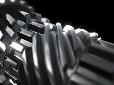 Gears metal 3D model