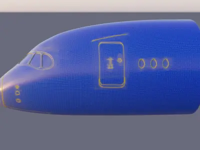 A-350 Airbus nose section 3d print STL 3D print model