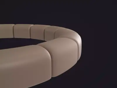 Stylized Stone Fire Pit 3D model