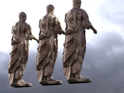 Delphi robed Chariot driver  3D model