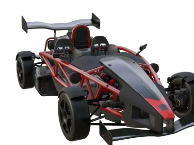 2012 Ariel Atom 500 V8 Low-poly 3D model