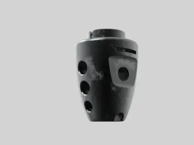 Muzzle brake biscoi 3D model