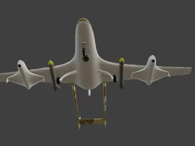 UAV Burevestnik Low-poly 3D model