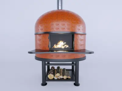Artneo Pizza Oven Low-poly 3D model