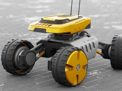 MOON LANDER E-2000 Free 3D model