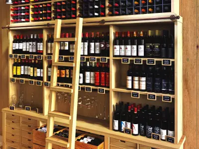 Chez le caviste 01 3D model