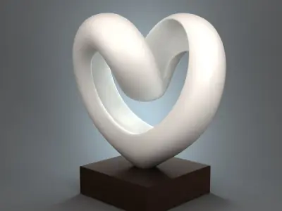 Heart Figurine 3D print model