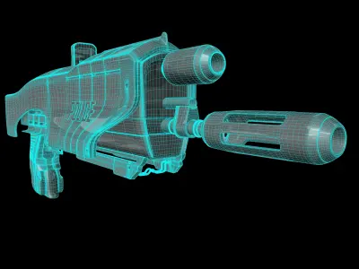 Futuristic Gun 3D model