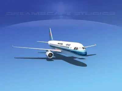 Airbus A320 LP China Southern Low-poly 3D model