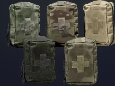 TECHNIKOM Medical Pouch Low-poly 3D model