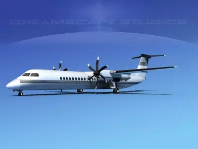 Dehaviland DHC-8 400 Corporate 1 3D model