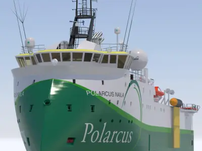 Seismic vessel Polarcus Naila 3D model