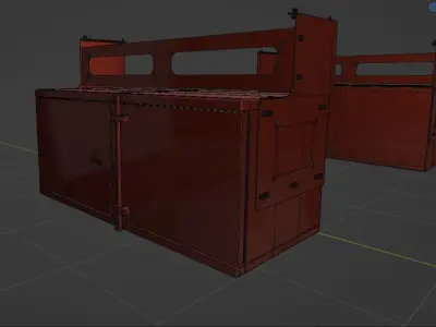caja de herramienta para trailer 3D model