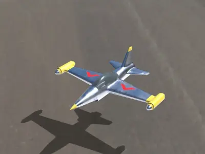 Air Craft 1 Low-poly 3D model