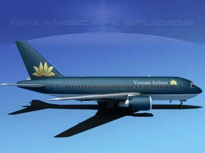 Boeing 767-100 Vietnam 3D model