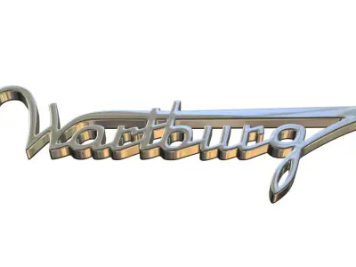 wartburg logo 3D model