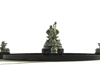 mermaid sculpture 3D model