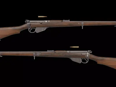 Magazine Lee Enfield MLE rifle Low-poly 3D model