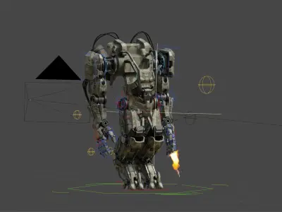 Tactical Exo Suit Model  Low-poly 3D model